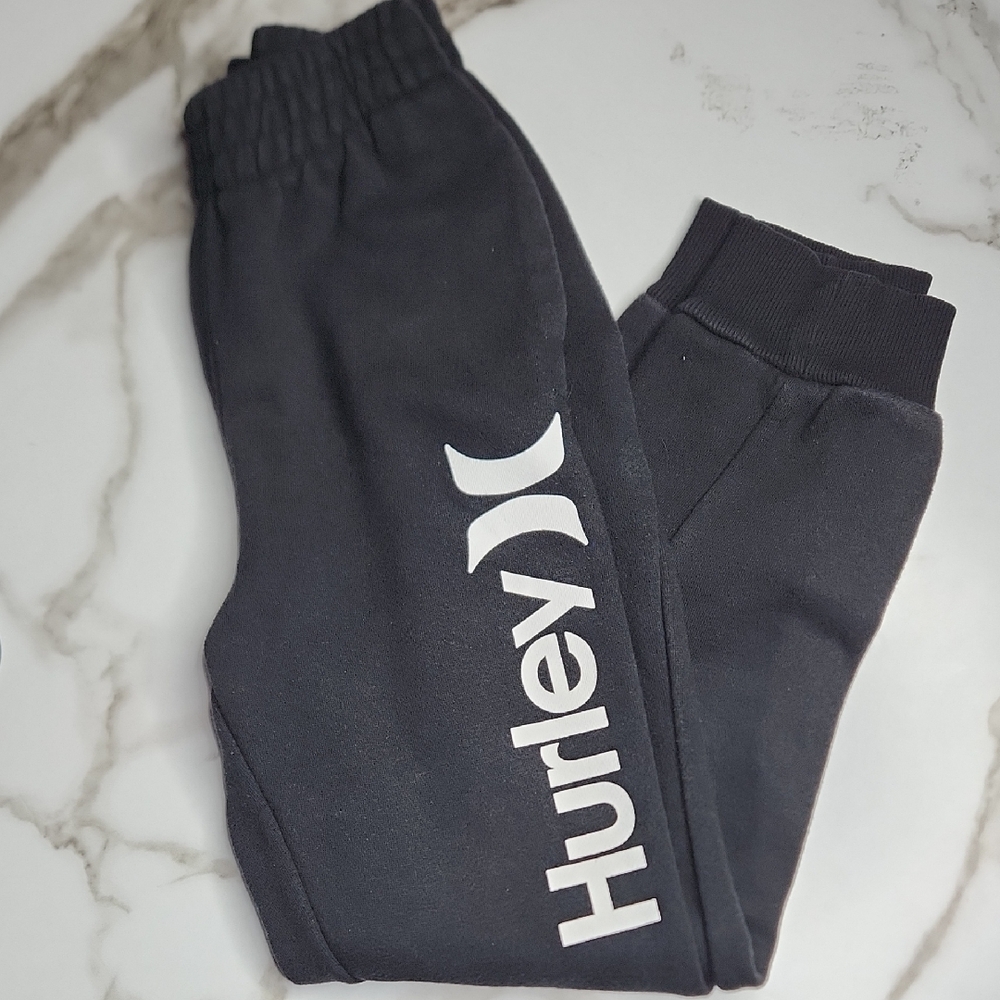 Hurley Kids Black Sweatpants with Logo